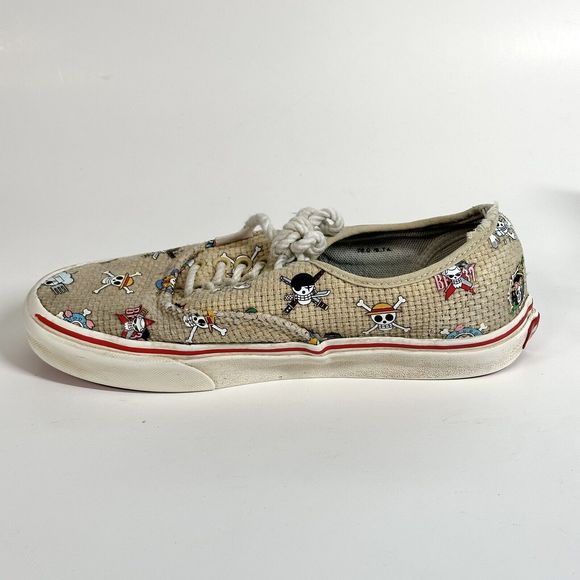 Vans One Piece Authentic Nami Straw Hat Crew Shoe Sneaker Men 6.5 / Womens 8 - Picture 7 of 16